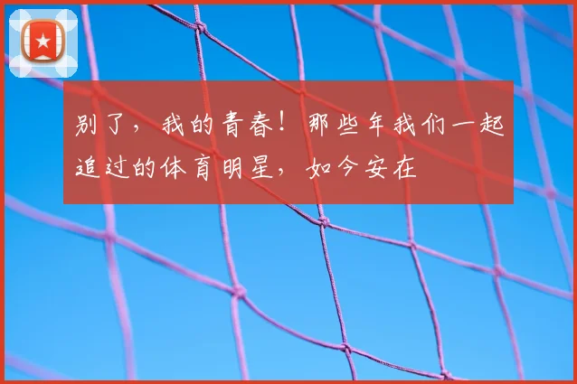 别了，我的青春！那些年我们一起追过的体育明星，如今安在